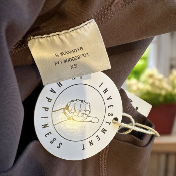 Vuori All The Feels Leggings XS Java Brown High Waist Performance Activewear NWT - Picture 5 of 5